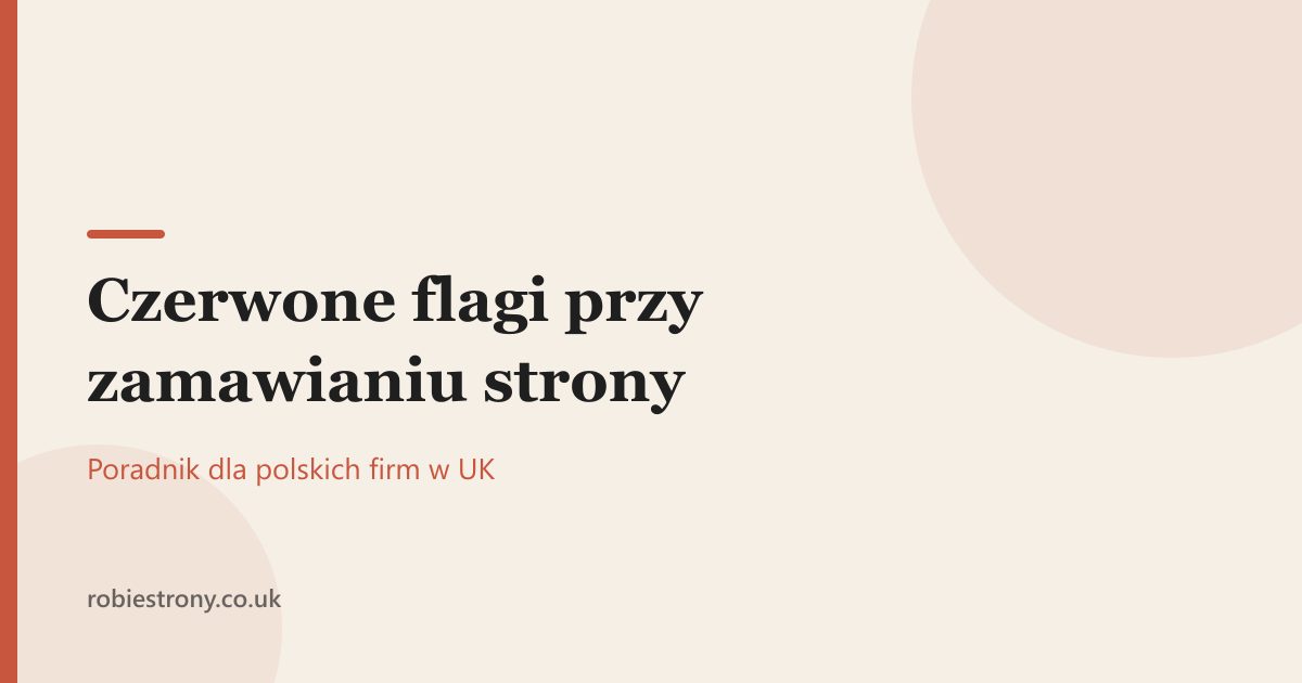 Przedsiębiorca analizuje ofertę na stronę internetową i zaznacza sygnały ostrzegawcze