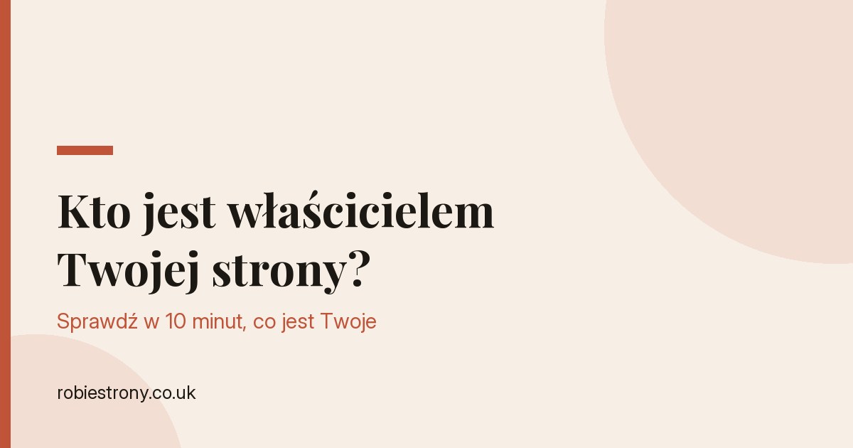 Właściciel firmy sprawdza na laptopie, na kogo zarejestrowana jest jego domena